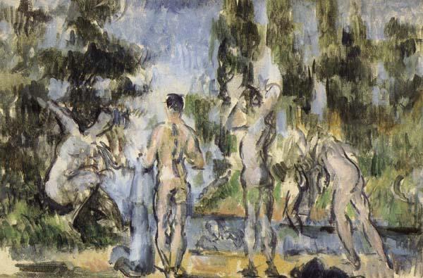Paul Cezanne Baigneurs oil painting image